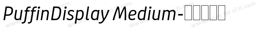 PuffinDisplay Medium字体转换